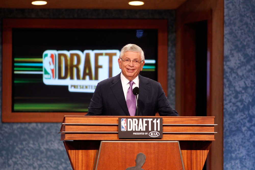 Who will David Stern announce as the Nuggets selection in the NBA Draft on Thursday?