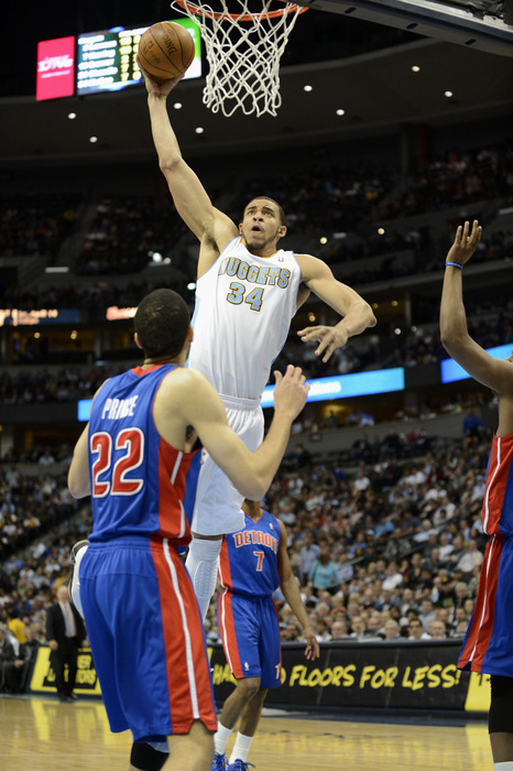 JaVale McGee was one of a handful of Nuggets who took to the airwaves and print to talk Nuggets yesterday.