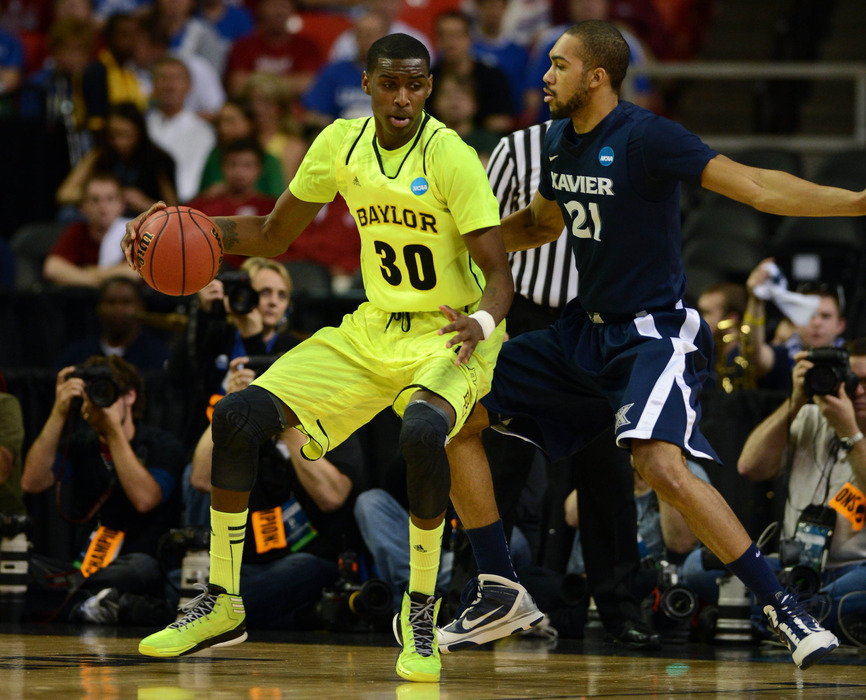 Former Baylor Bears forward Quincy Miller (30) has that Kevin Durant frame. 