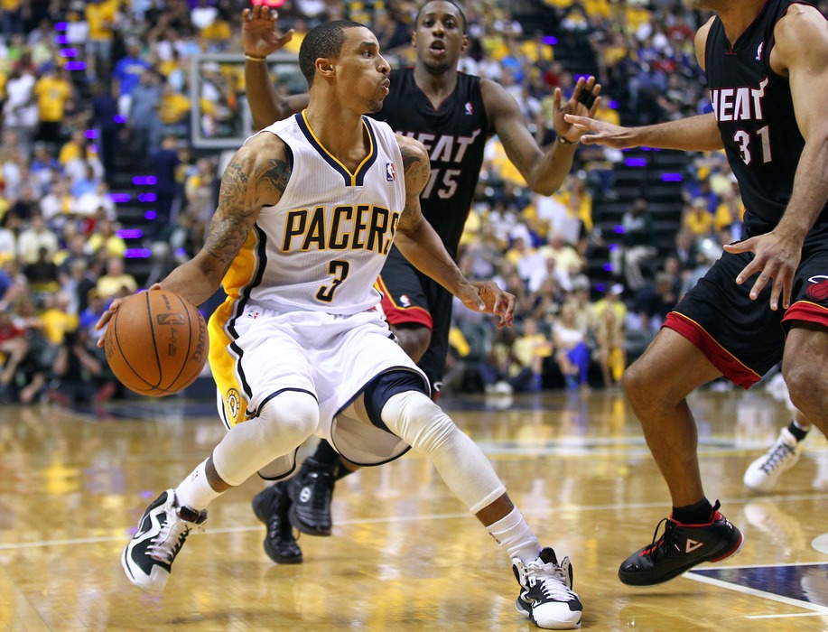 George Hill was actually swapped by the Spurs to the Pacers before the season for rookie Kawai Leonard.