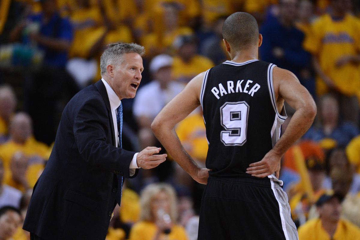 Brett Brown with Tony Parker in the 2013 playoffs.