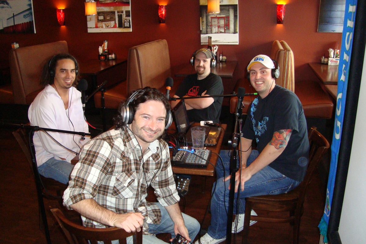 Benjamin Hochman (front), Travis Heath (left), Matt Moore (back), and Nate Timmons (right). 