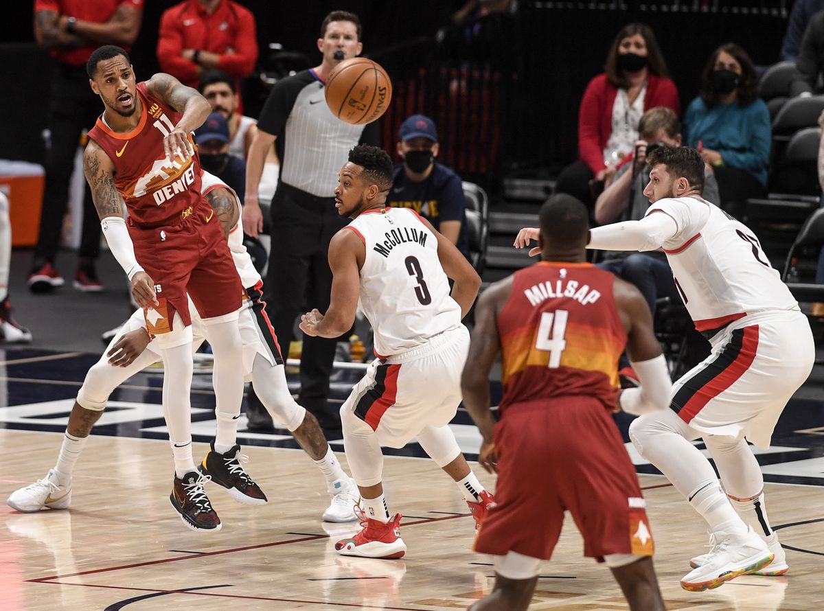 DENVER NUGGETS VS PORTLAND TRAIL BLAZERS, NBA PLAYOFFS