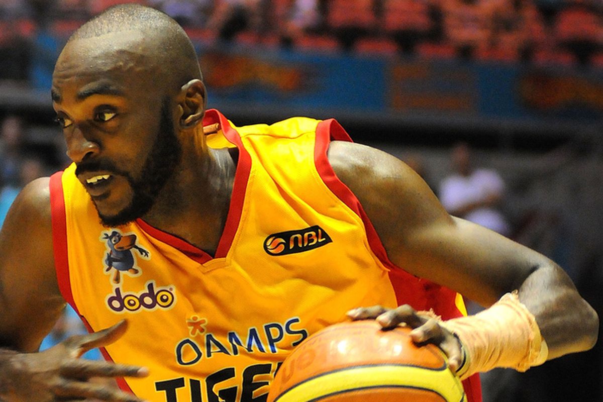 Julius Hodge back in 2010 when he was playing for the Melbourne Tigers in Australia (now playing in France at 29 years old).
