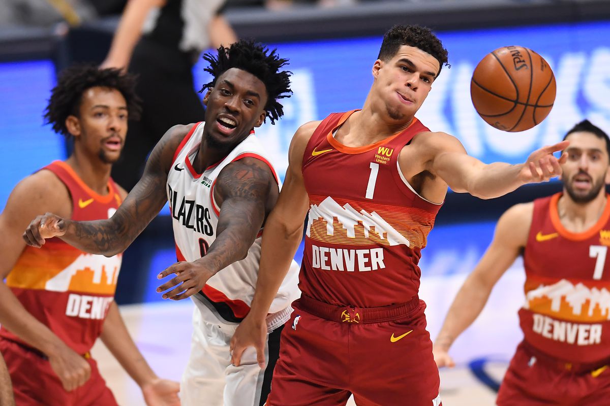 NBA: Portland Trail Blazers at Denver Nuggets