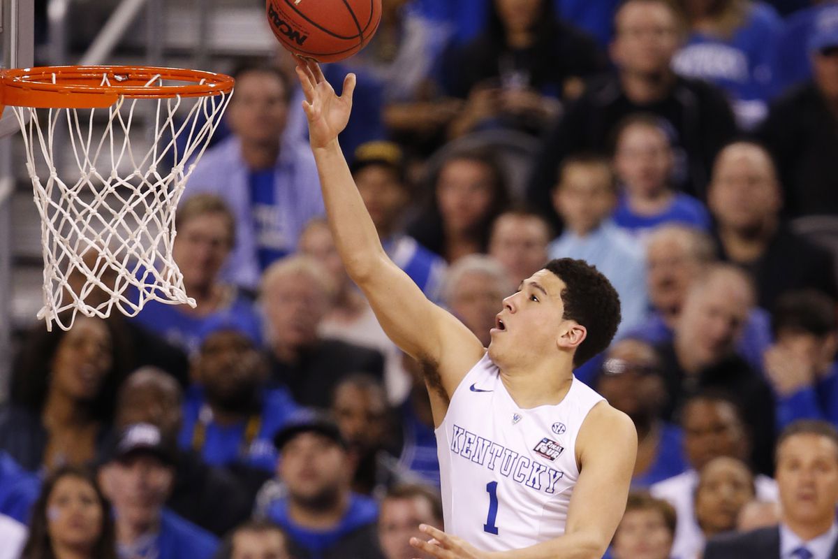 Devin Booker is a shooter, but he can get to the rim, too.