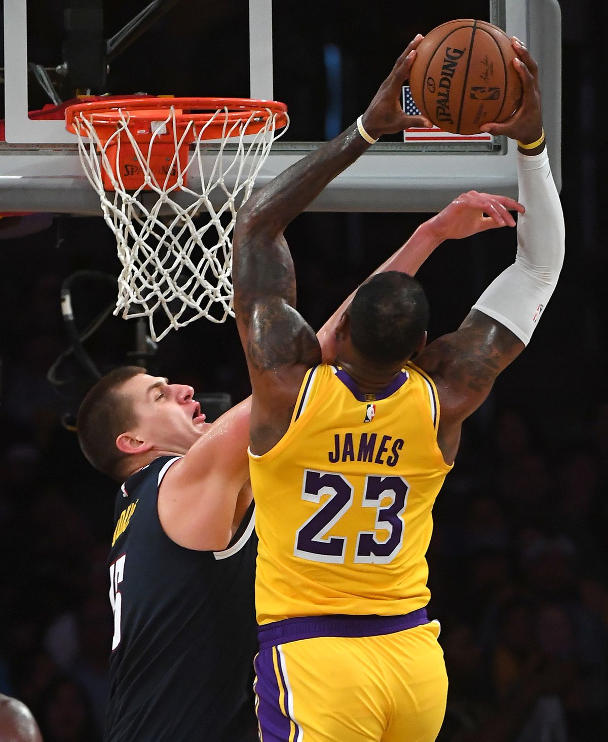 NBA: Preseason-Denver Nuggets at Los Angeles Lakers