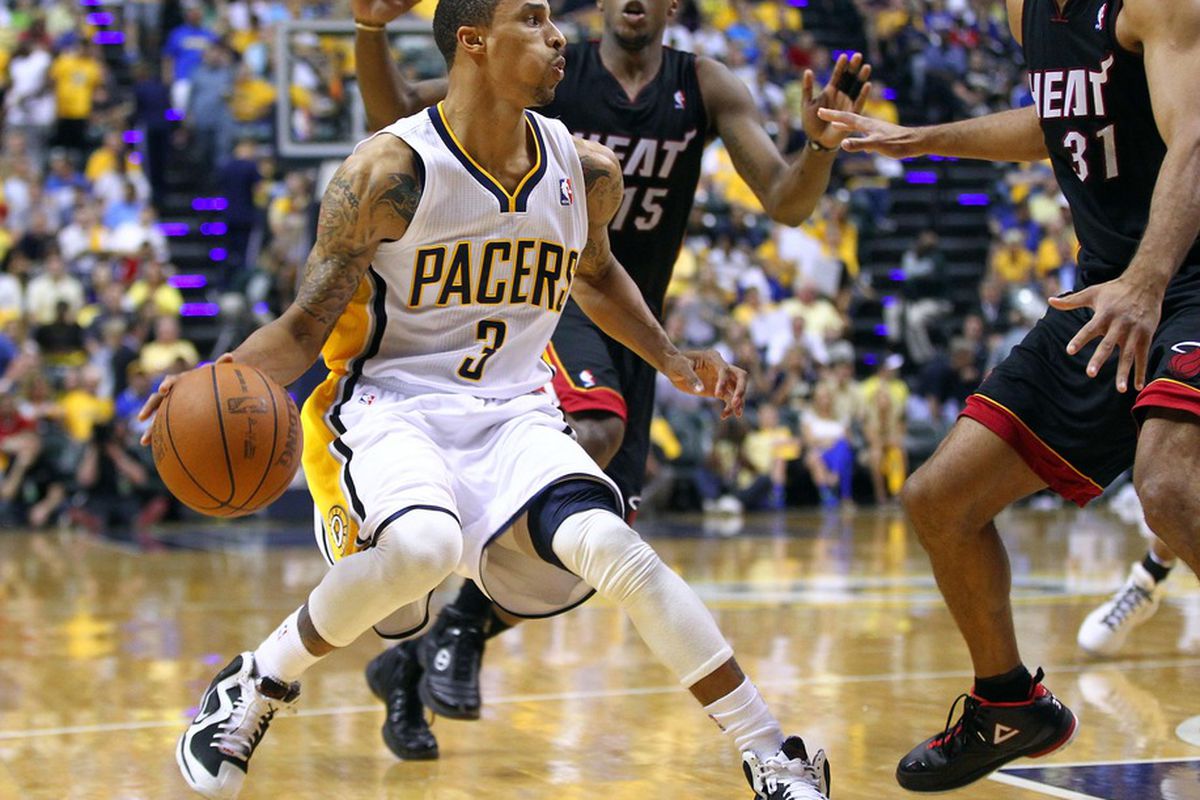 George Hill was actually swapped by the Spurs to the Pacers before the season for rookie Kawai Leonard.