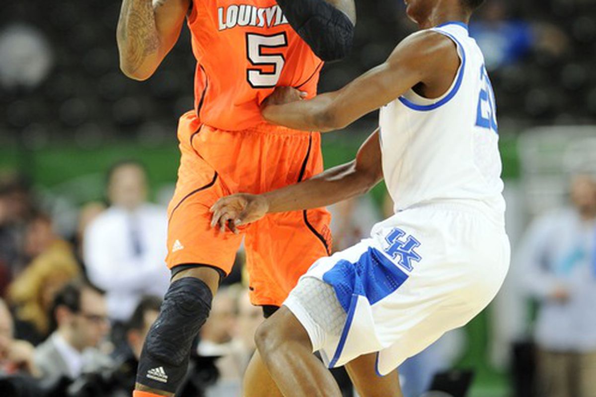 J.R. Smith's little brother Chris (pictured here while at Louisville) will be competing against the Nuggets' summer league squad today.