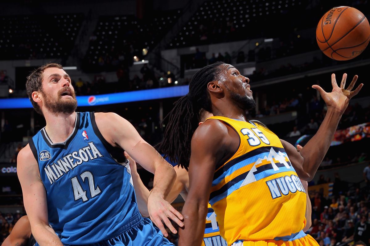 Kevin Love and Kenneth Faried