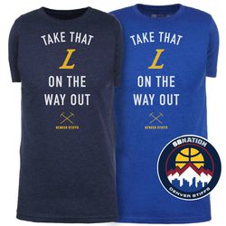 “Take that L” shirts are quickly becoming fan favorites at Pepsi Center