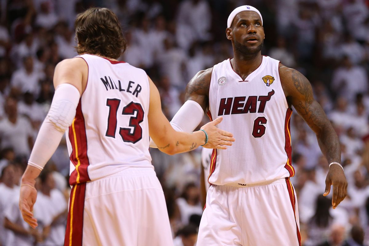 Mike Miller and Lebron James