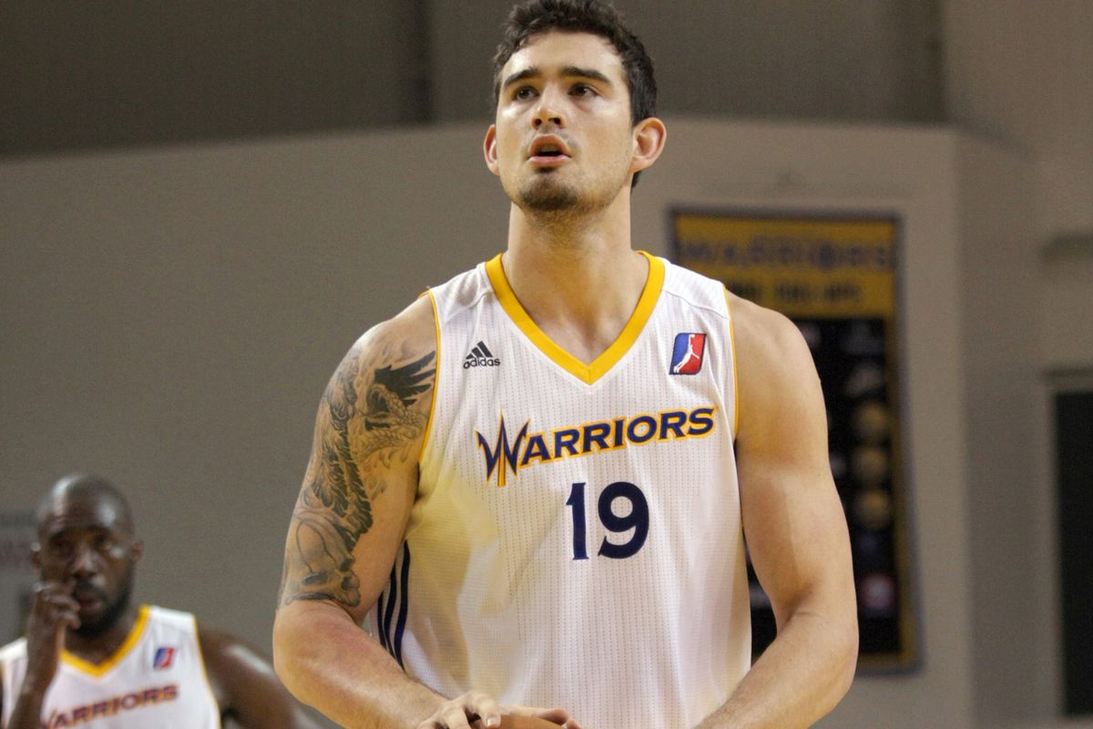Joe Alexander with the NBA-DL Santa Cruz Warriors in 2014.
