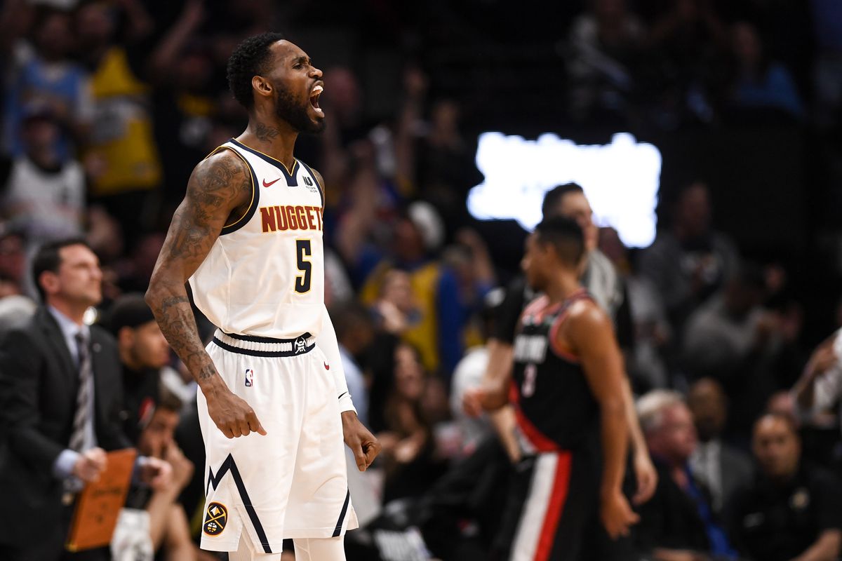 DENVER NUGGETS VS PORTLAND TRAIL BLAZERS, NBA PLAYOFFS