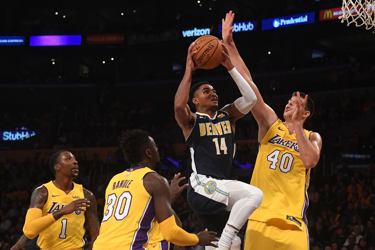 NBA: Preseason-Denver Nuggets at Los Angeles Lakers