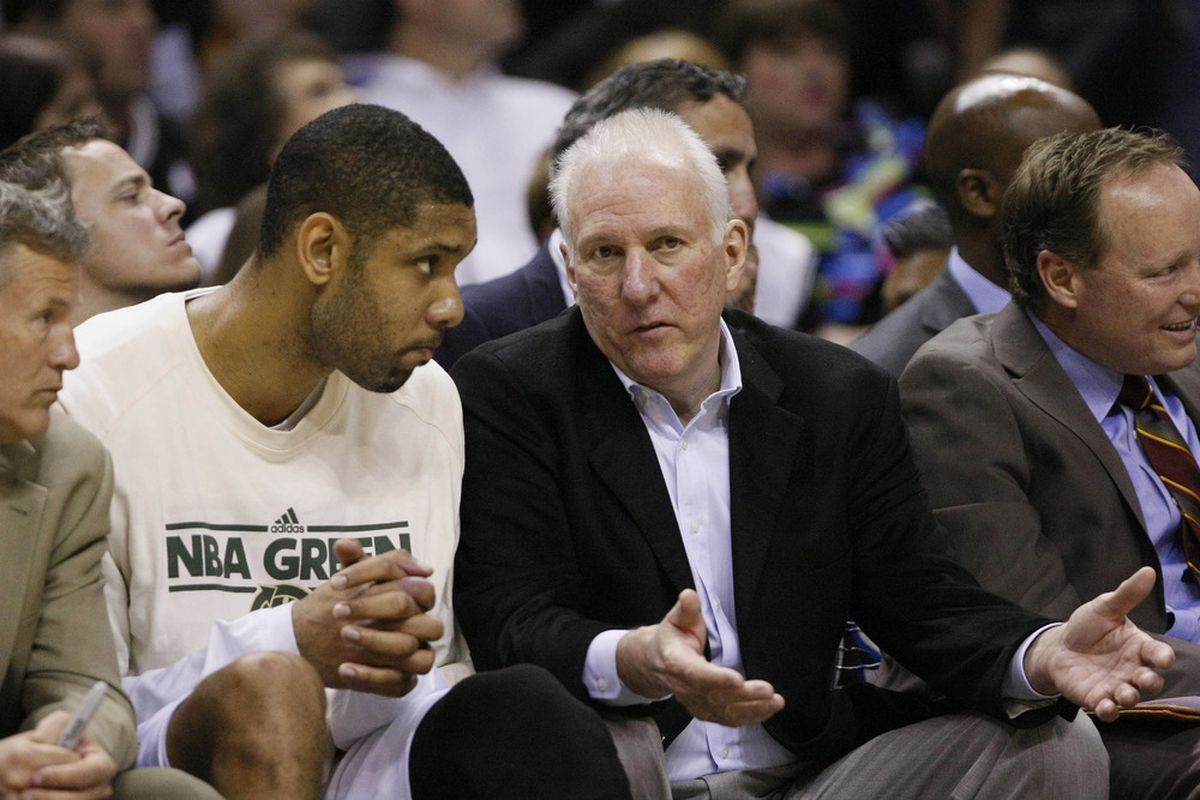 Together...forever. Gregg Popovich and Tim Duncan