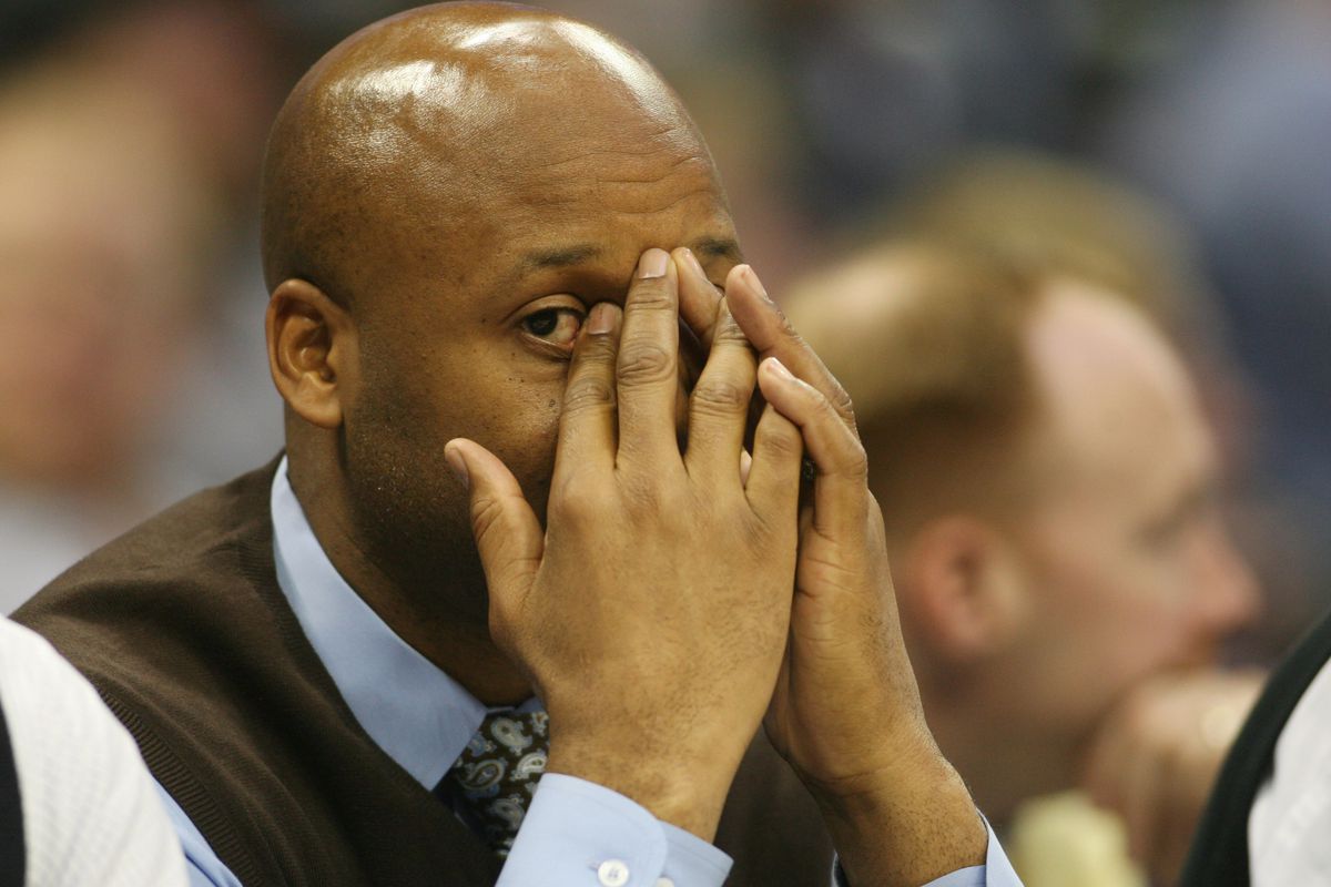 Brian Shaw seems less than excited by whatever he's seeing in Game 82