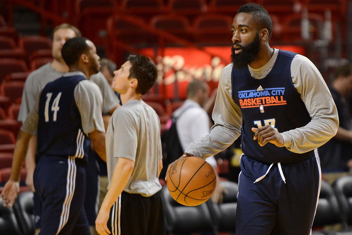 What's eating James Harden's beard? 