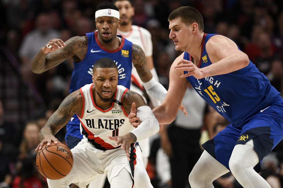 DENVER NUGGETS VS PORTLAND TRAIL BLAZERS, NBA PLAYOFFS