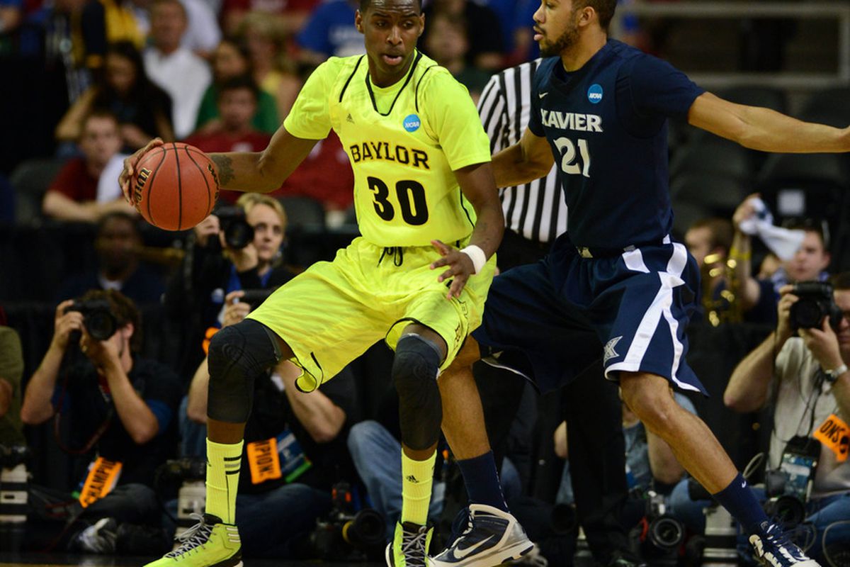 Former Baylor Bears forward Quincy Miller (30) has that Kevin Durant frame. 