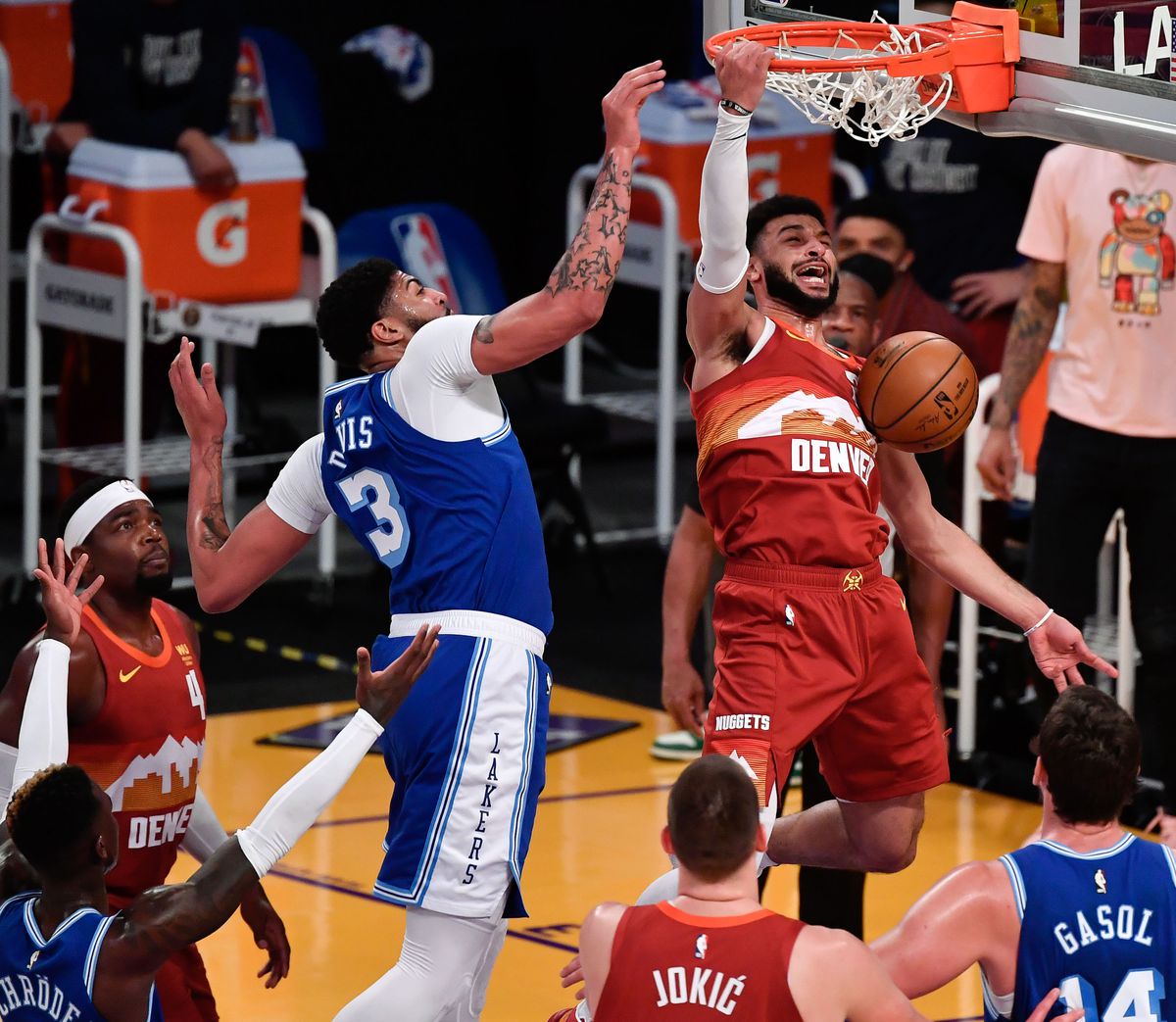 NBA: Denver Nuggets at Los Angeles Lakers