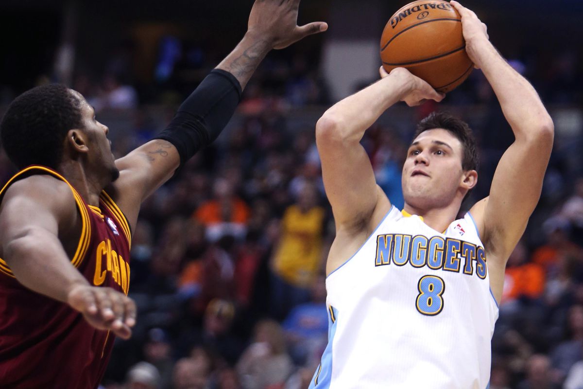 Danilo Gallinari using his shooting skills.