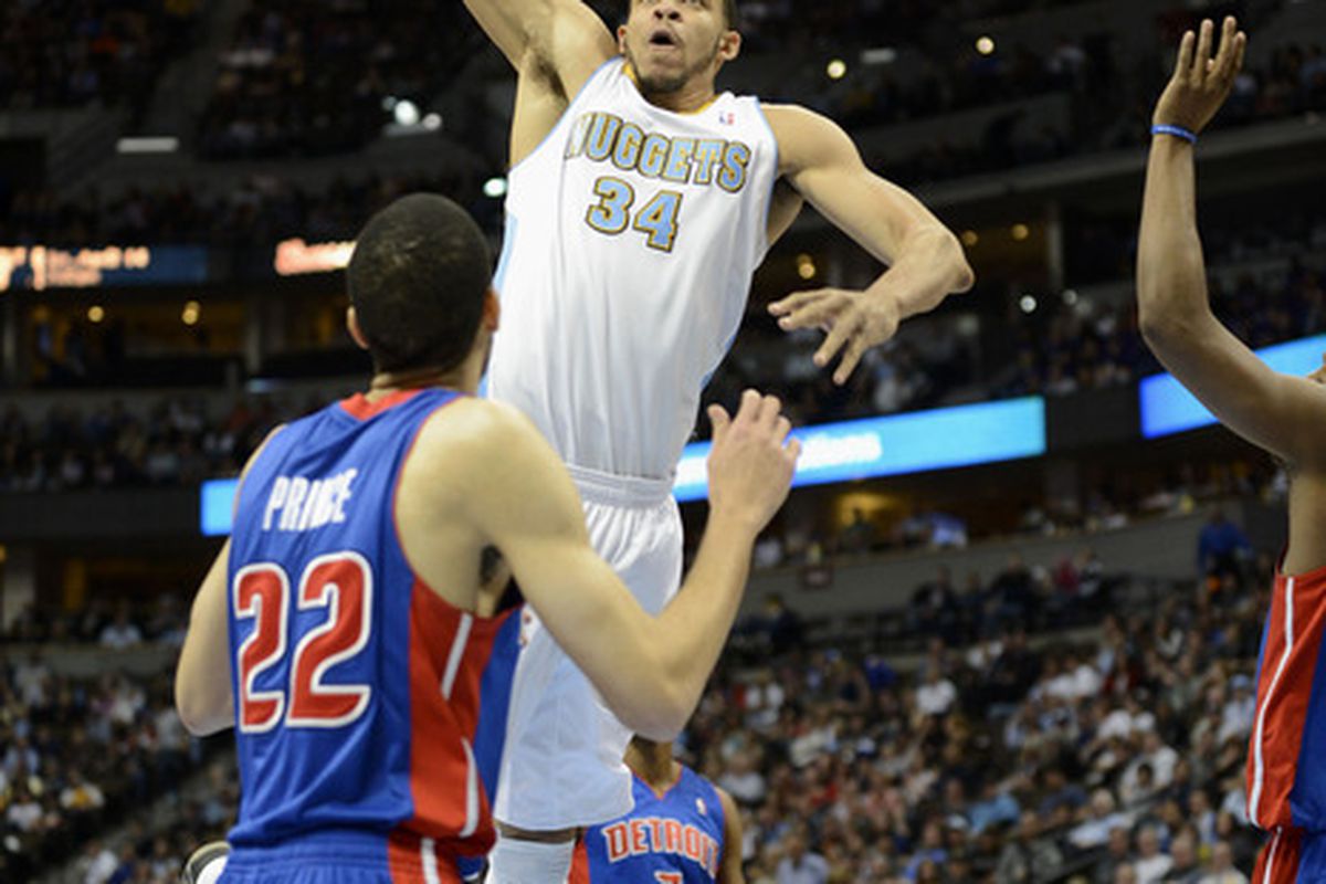 JaVale McGee was one of a handful of Nuggets who took to the airwaves and print to talk Nuggets yesterday.