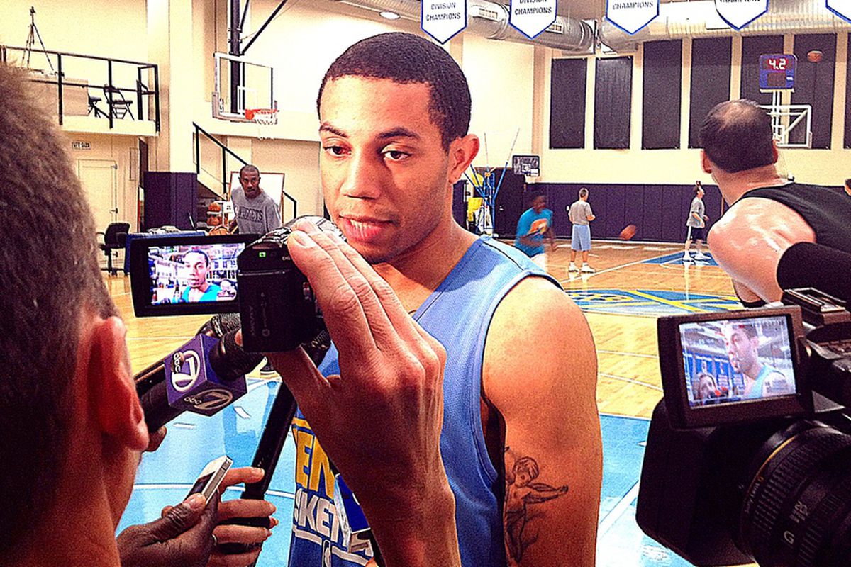Erick Green after his workout with the Nuggets.